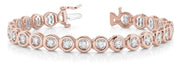 14K Rose Gold 0.54 ctw Diamond Tennis Bracelet