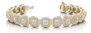 14K Yellow Gold Multi-Diamond Fashion Bracelet