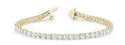 14K Yellow Gold 9.87ctw Diamond Line Bracelet