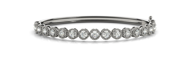 Multi-Diamond Round Stone Fashion Bracelet