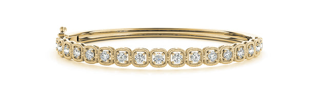 14K Yellow Gold Diamond Fashion Bracelet