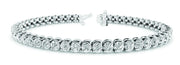 Round Diamond Tennis Line Bracelet