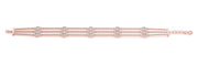 14K Rose Gold Diamond Fashion Bracelet