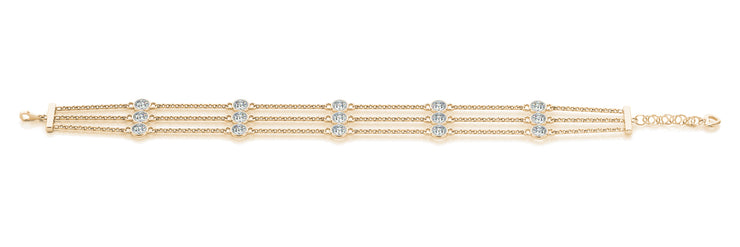 14K Yellow Gold 1/2 ct Diamond Fashion Bracelet