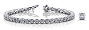 Round Diamond Tennis Line Bracelet