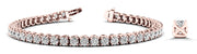 14K Rose Gold Diamond In-Line Bracelet