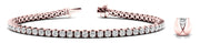 Rose Gold 10.25 ctw Diamond In-Line Bracelet