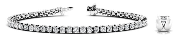 Multi-Diamond Line Fashion Bracelet