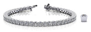 Round Diamond In-Line Tennis Bracelet
