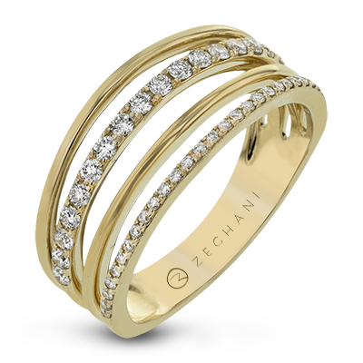 Right Hand Ring in 14k Gold with Diamonds