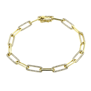 Bracelet in 14k Gold with Diamonds