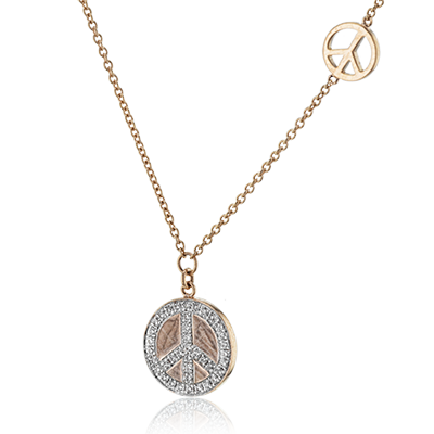 Pendant in 14k Gold with Diamonds