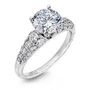 ZR898 Engagement Ring in 14k Gold with Diamonds