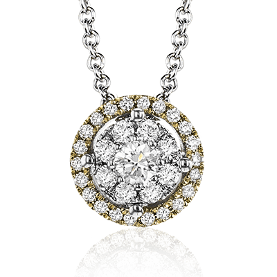 ZP827 Pendant in 14k Gold with Diamonds