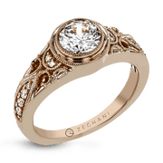 Engagement Ring in 14k Gold with Diamonds