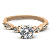 ZR2106 Engagement Ring in 14k Gold with Diamonds