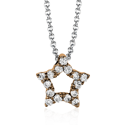 Pendant in 14k Gold with Diamonds