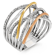 Right Hand Ring in 14k Gold with Diamonds