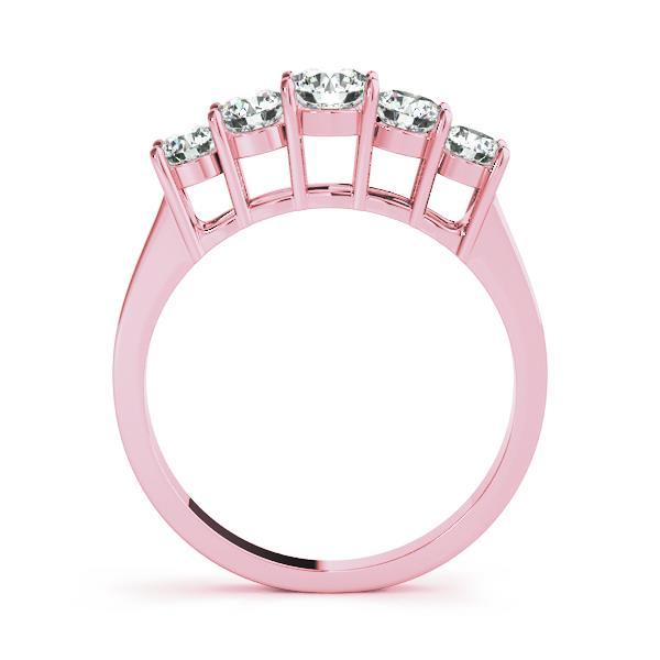 14K Rose Gold 1 CT Diamond Wedding Band