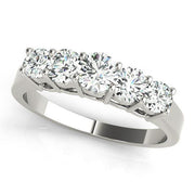 Round Diamond Wedding Ring | Multi-Stone Design