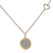 Heart Pendant in 14k Gold with Diamonds