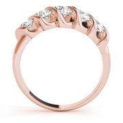 18K Rose Gold 1/4 ct tw Diamond Wedding Ring