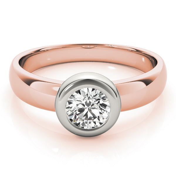 14K Rose Gold 1 CT Diamond Engagement Ring