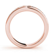 18K Rose Gold 7-Stone Diamond Wedding Ring