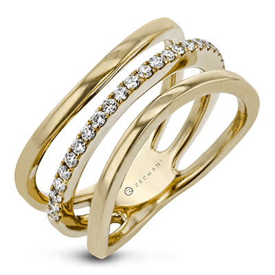 Right Hand Ring in 14k Gold with Diamonds