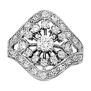 Multi-Diamond Fashion Statement Ring
