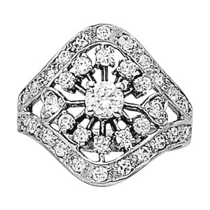 Multi-Diamond Fashion Statement Ring