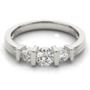 Three Stone Diamond Engagement Ring