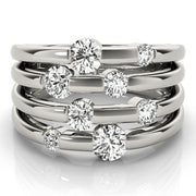 0.50 CT Round Diamond Fashion Ring