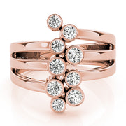 14K Rose Gold 1 CT Diamond Fashion Ring