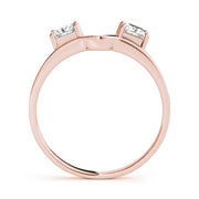 14K Rose Gold 0.87 CT Diamond Wedding Band