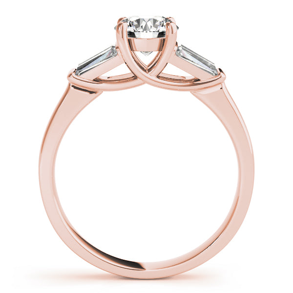 14K Rose Gold Diamond Engagement Ring 1.28 ctw