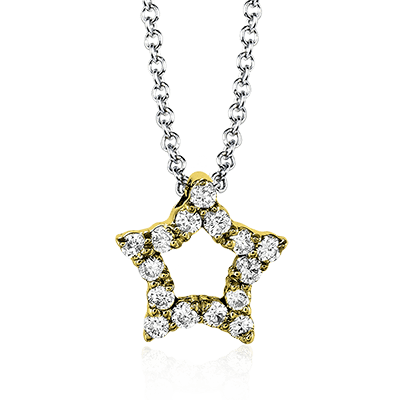 Pendant in 14k Gold with Diamonds