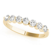 14K Yellow Gold Round Diamond Wedding Ring
