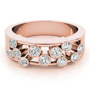 Rose Gold Multi-Stone Diamond Fashion Ring
