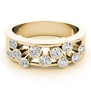 14K Yellow Gold Multi-Diamond Fashion Ring