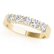 14K Yellow Gold 5-Stone Diamond Wedding Ring