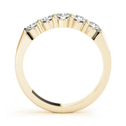 14K Yellow Gold 5-Stone Diamond Wedding Ring