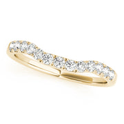 18K Yellow Gold 1/2 CT Diamond Wedding Band