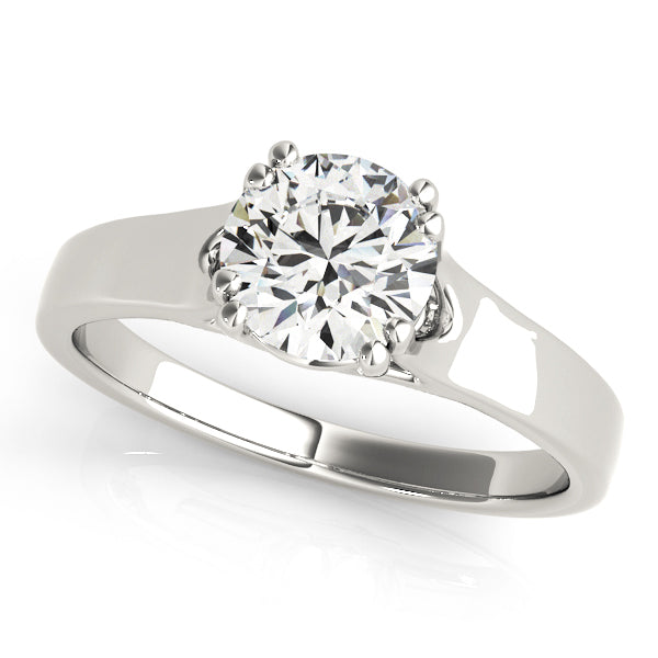 1.0 CT Round Diamond Solitaire Engagement Ring