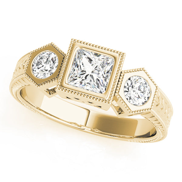 14K Yellow Gold 1 ct Diamond Engagement Ring