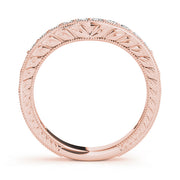 14K Rose Gold Diamond Wedding Band