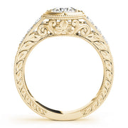 14K Yellow Gold Vintage Diamond Engagement Ring