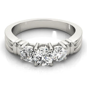 Three Stone Diamond Engagement Ring