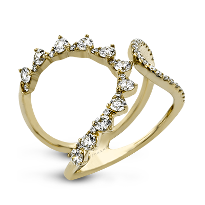 Right Hand Ring in 14k Gold with Diamonds