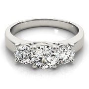 Three Stone Diamond Engagement Ring